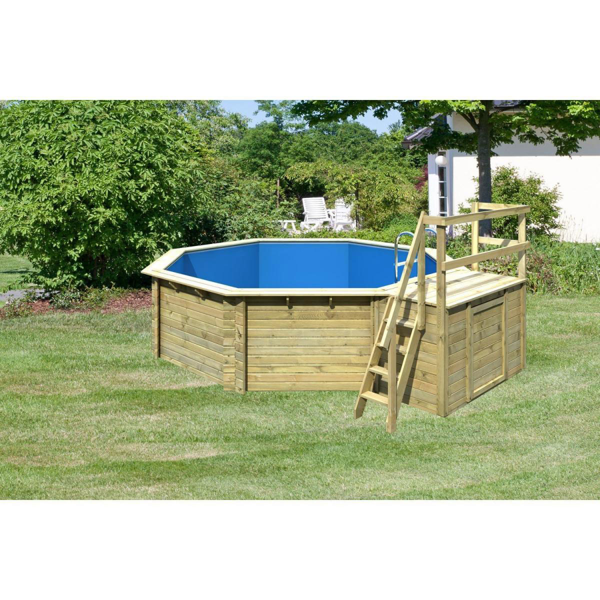 Karibu Pool 2 Variante B inkl Sonnenterrasse