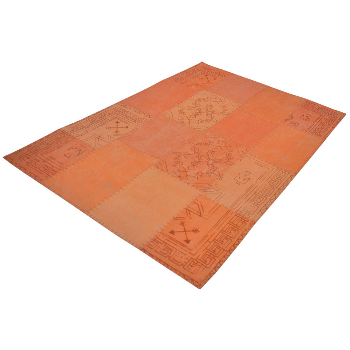 Ethno-Teppich Ethnie 100 grau/apricot Bild 3