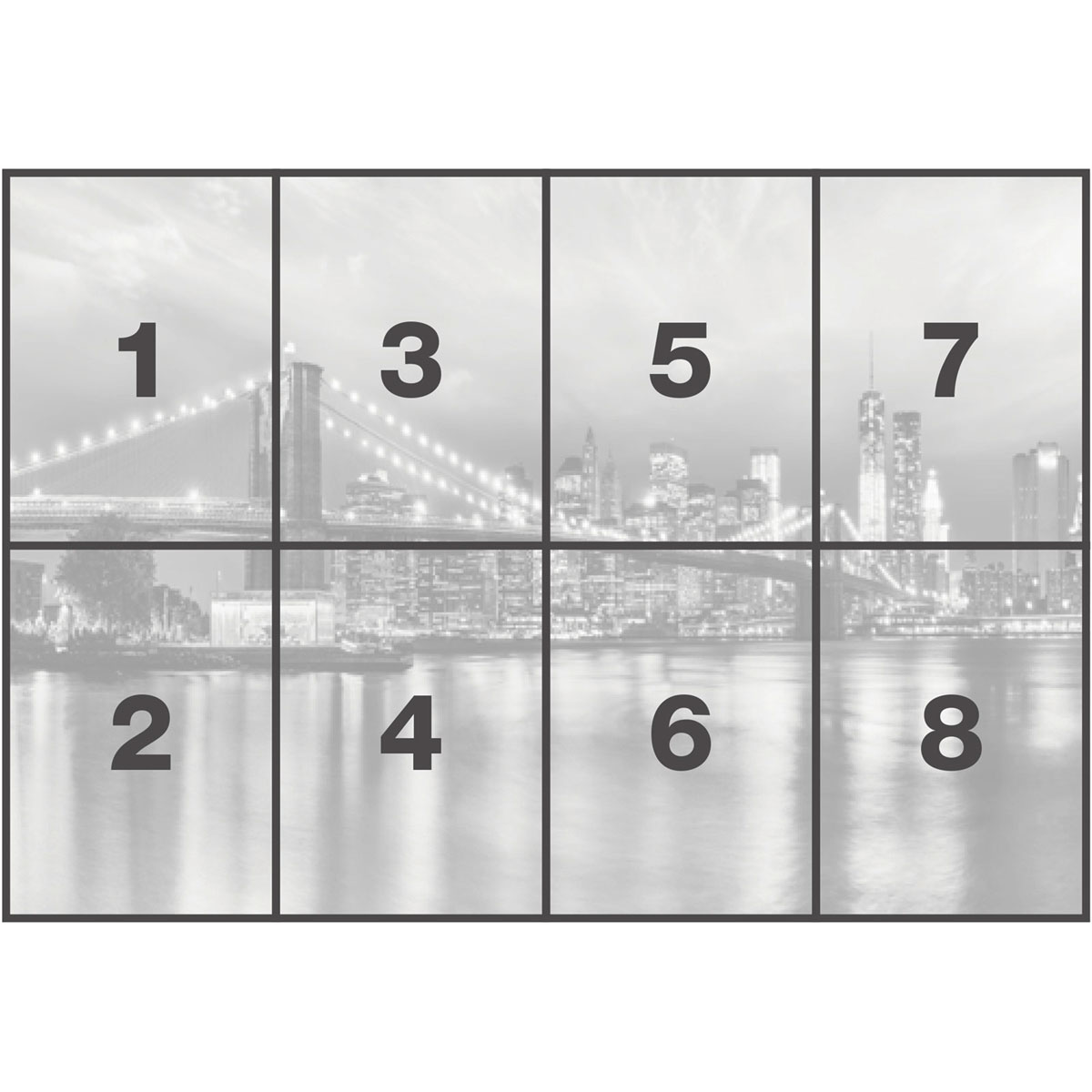 Komar  Papier Fototapete Brooklyn B/W 368x254 cm Bild 3