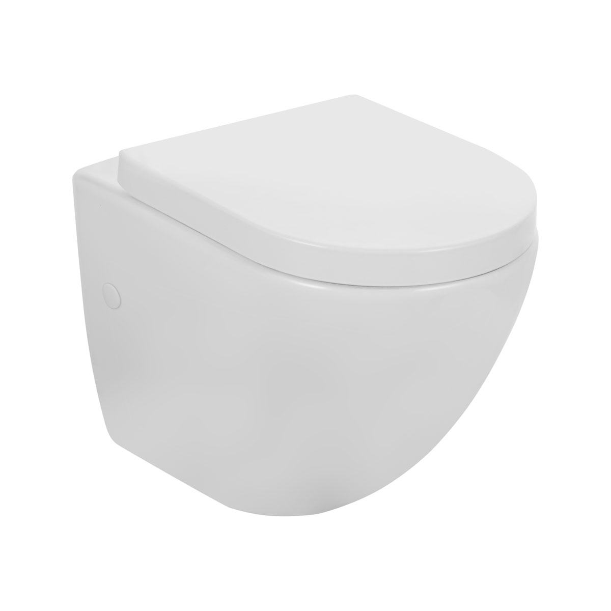 Wand-WC-Set Cozy spuelrandlos u.erhoehtinkl. Duroplast-WC-Sitz abnehmbar u.ASA
