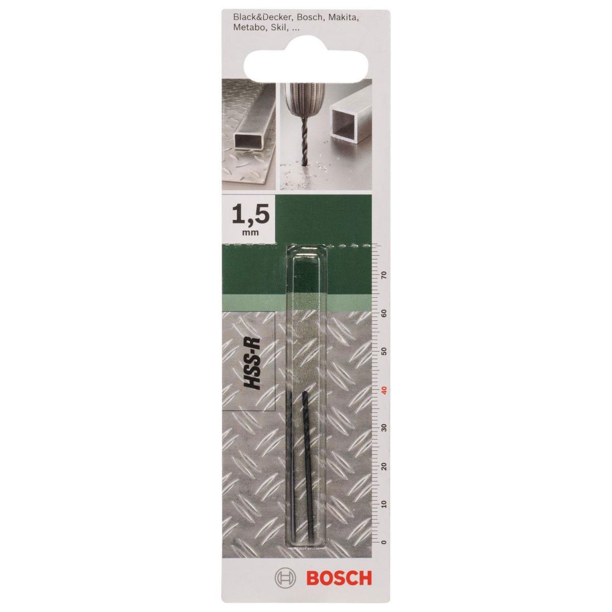 Bosch  DIY Metallbohrer HSS-R Durchmesser 1,5 x 40 mm Bild 2