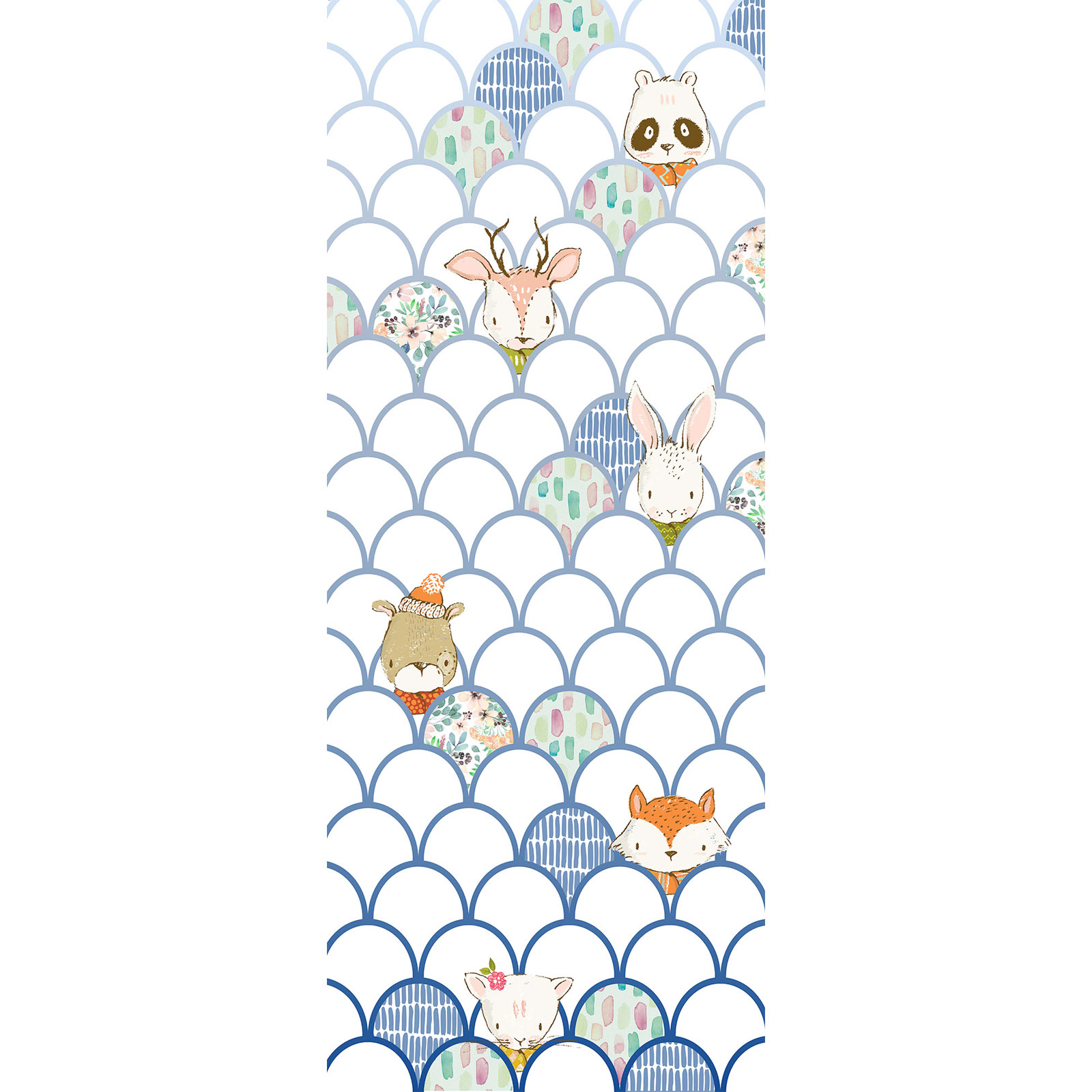 Komar  Vlies Fototapete Shelly White Panel 100x250 cm Bild 2