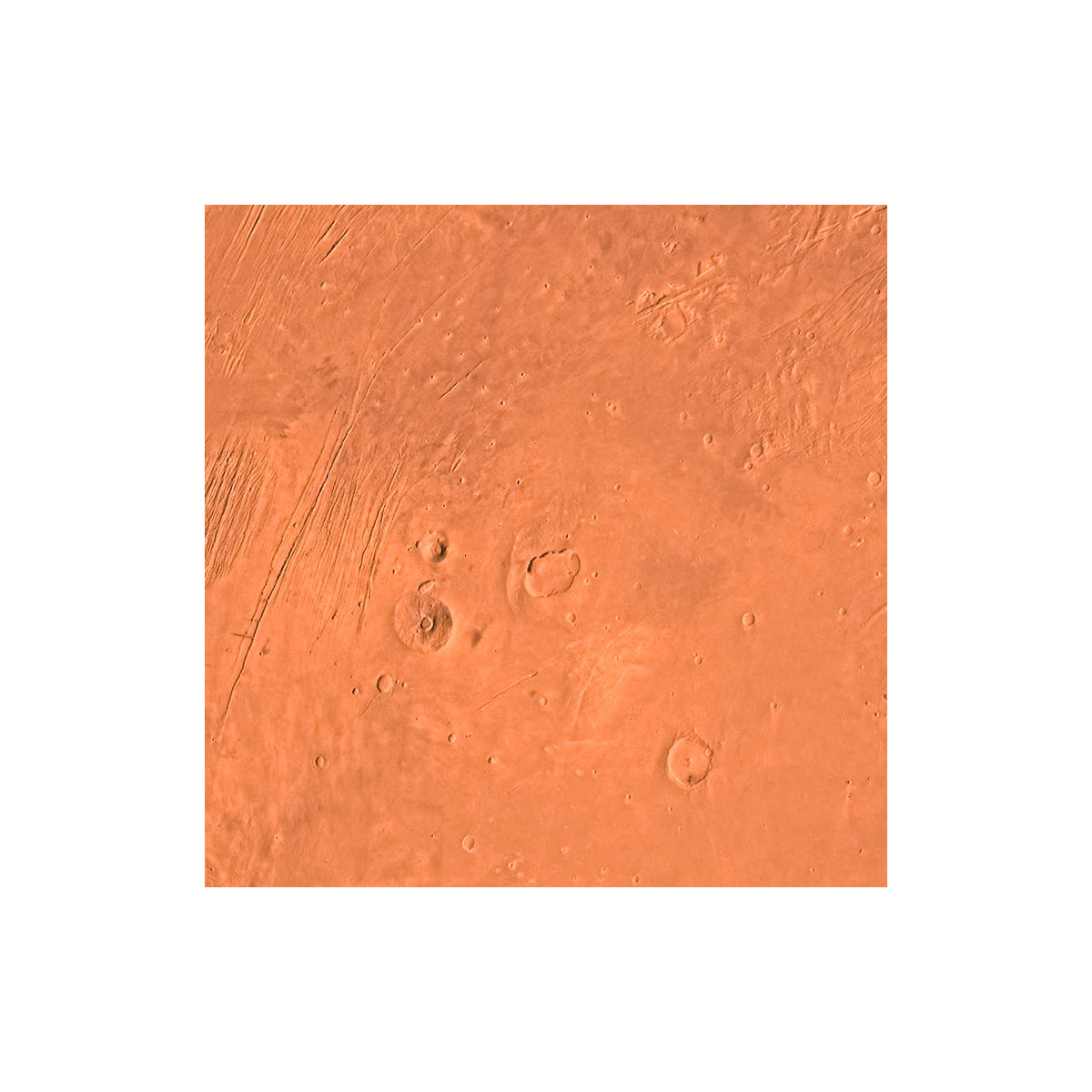 Komar  Selbstklebende Vlies Fototapete rund Mars Durchmesser 125 cm Bild 6