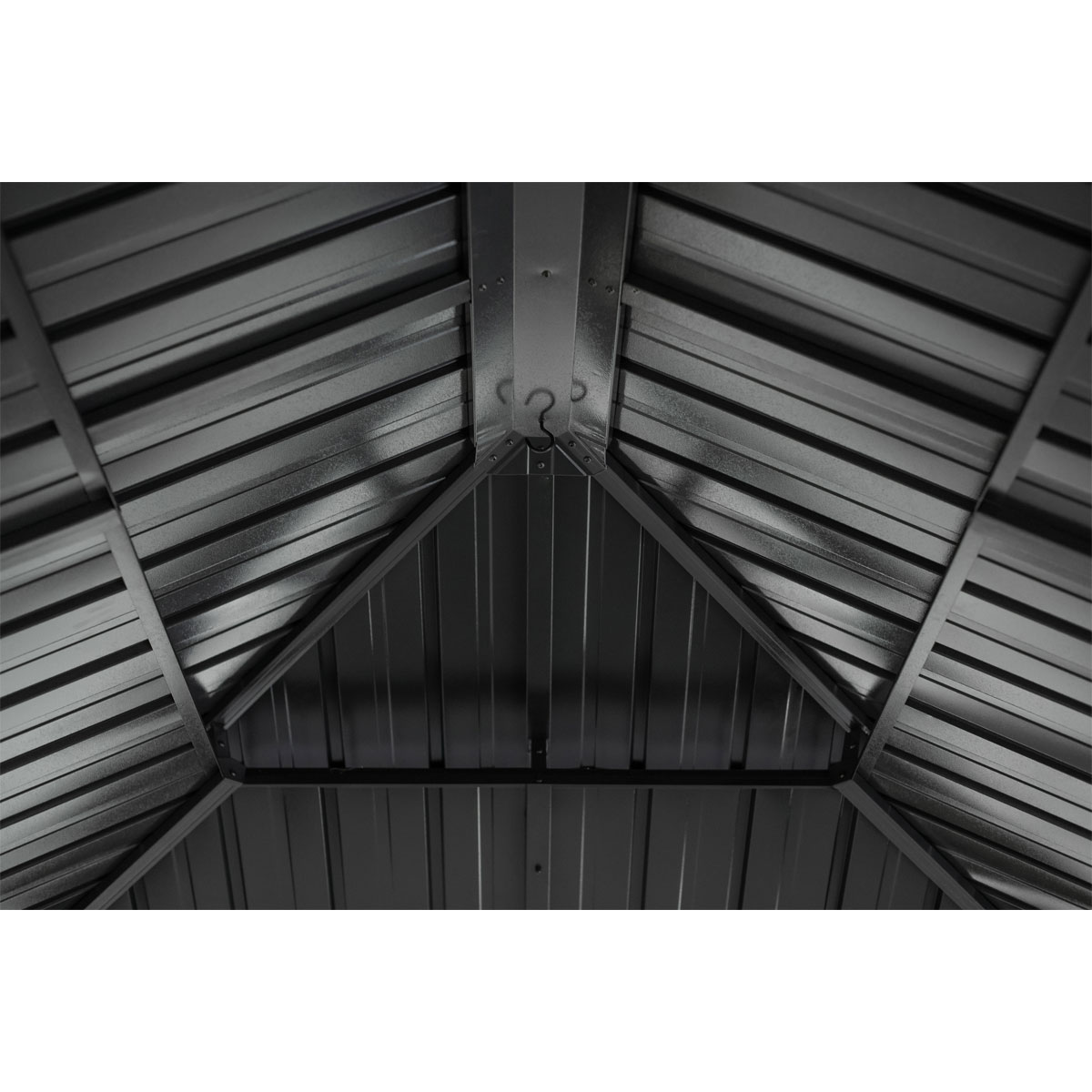 Sojag Pavillon Fontana 1012 inkl. Moskitonetz 298x364,3x310cm Holzoptik Bild 8