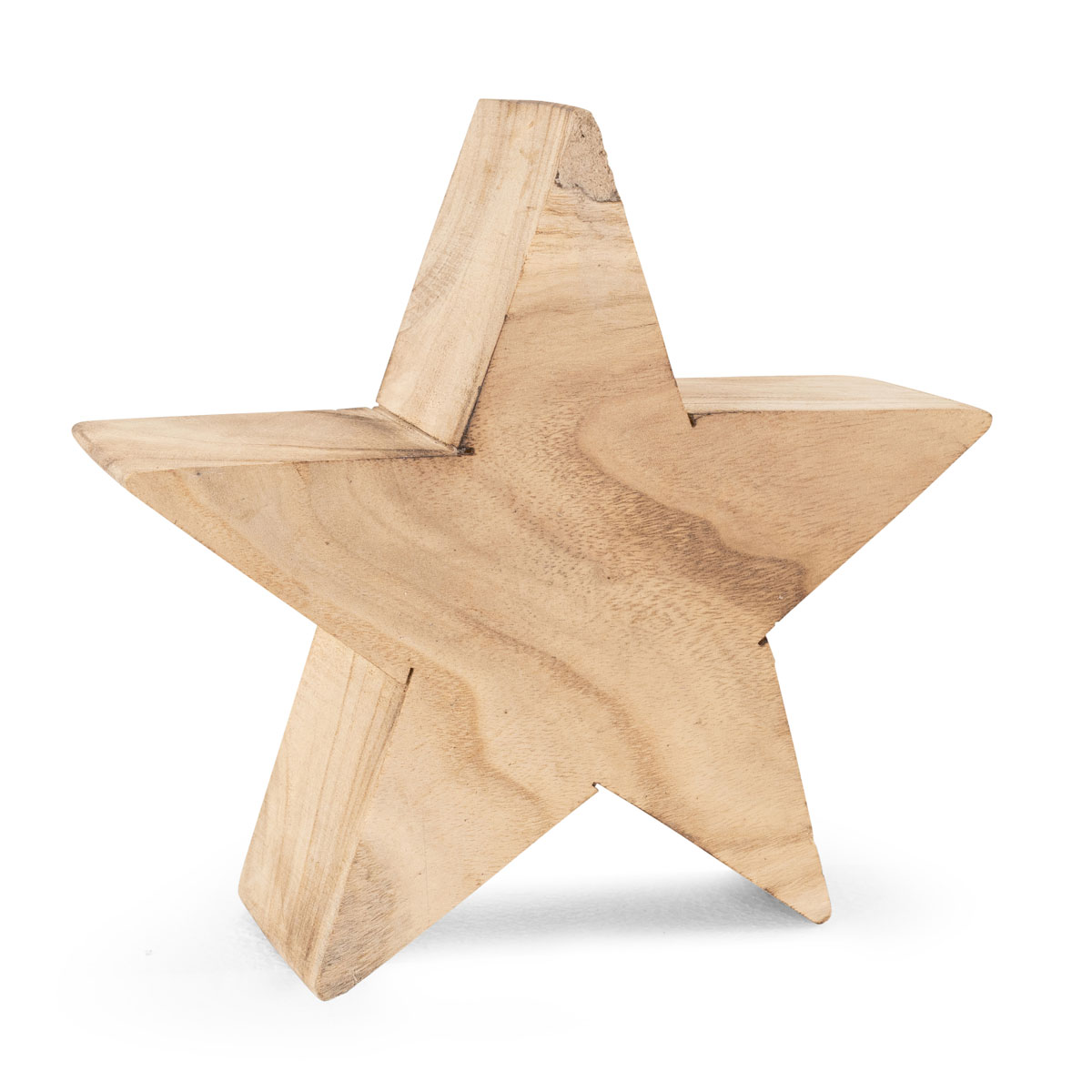 Stern Holz 25 x 8 cm natur