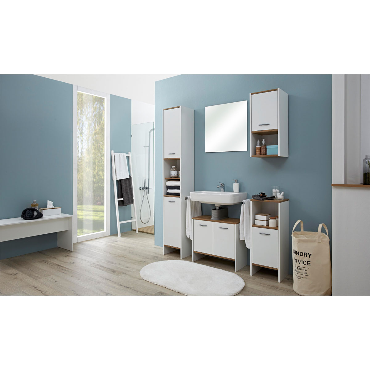 Pelipal Waschbeckenunterschrank Sina 62 x 54 x 28 cm weiß Bild 2