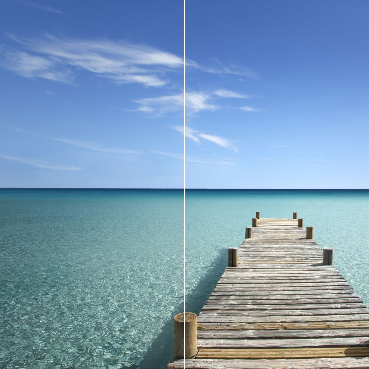 Schulte ExpressPlus Duschrueckwand DecoDesign Foto ue Eck Steg Malediven 2100 x 900 x 900 Bild 2