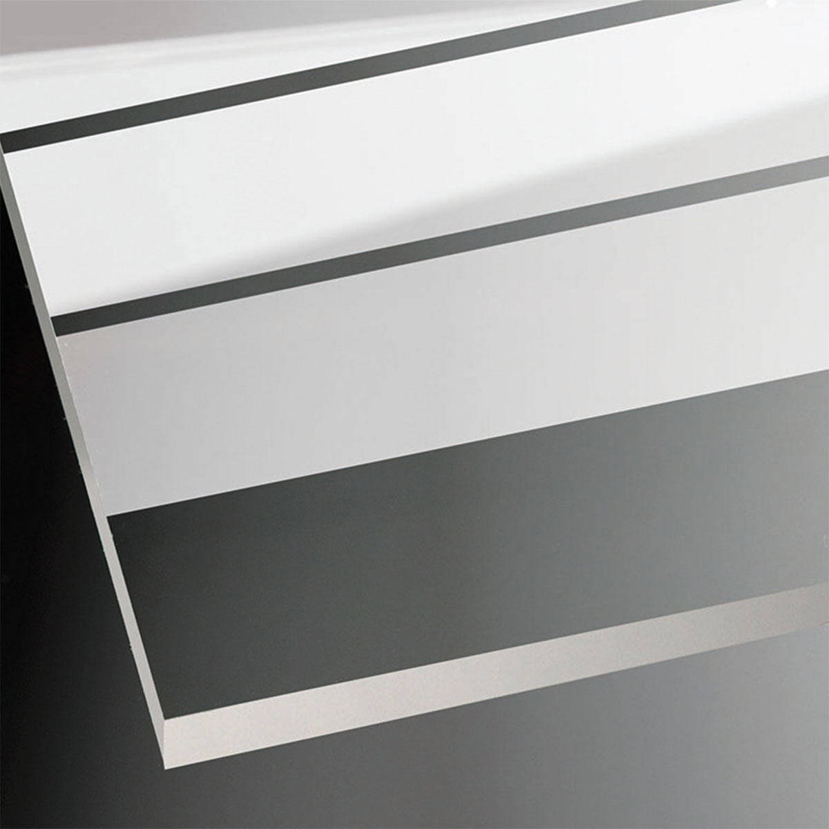 Breuer  Drehtür für Seitenwand Anschlag links schwarz matt Lines 1000 mm Bild 7