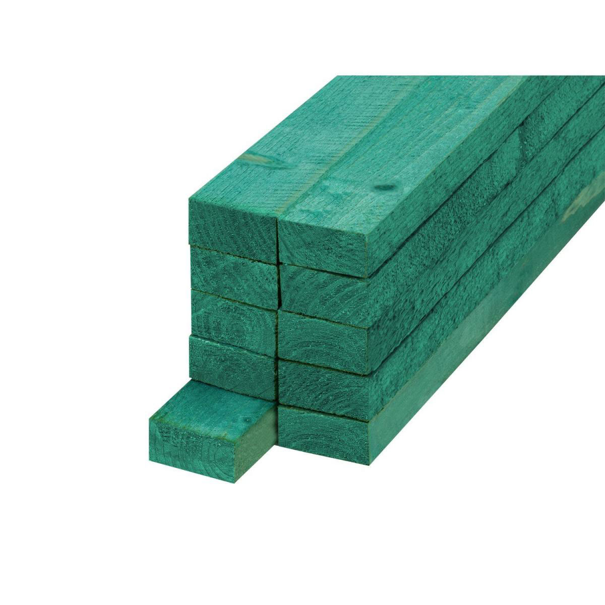 Hartmann  Latte rau imprägniert grün 2,4 x 4,8 x 200 cm