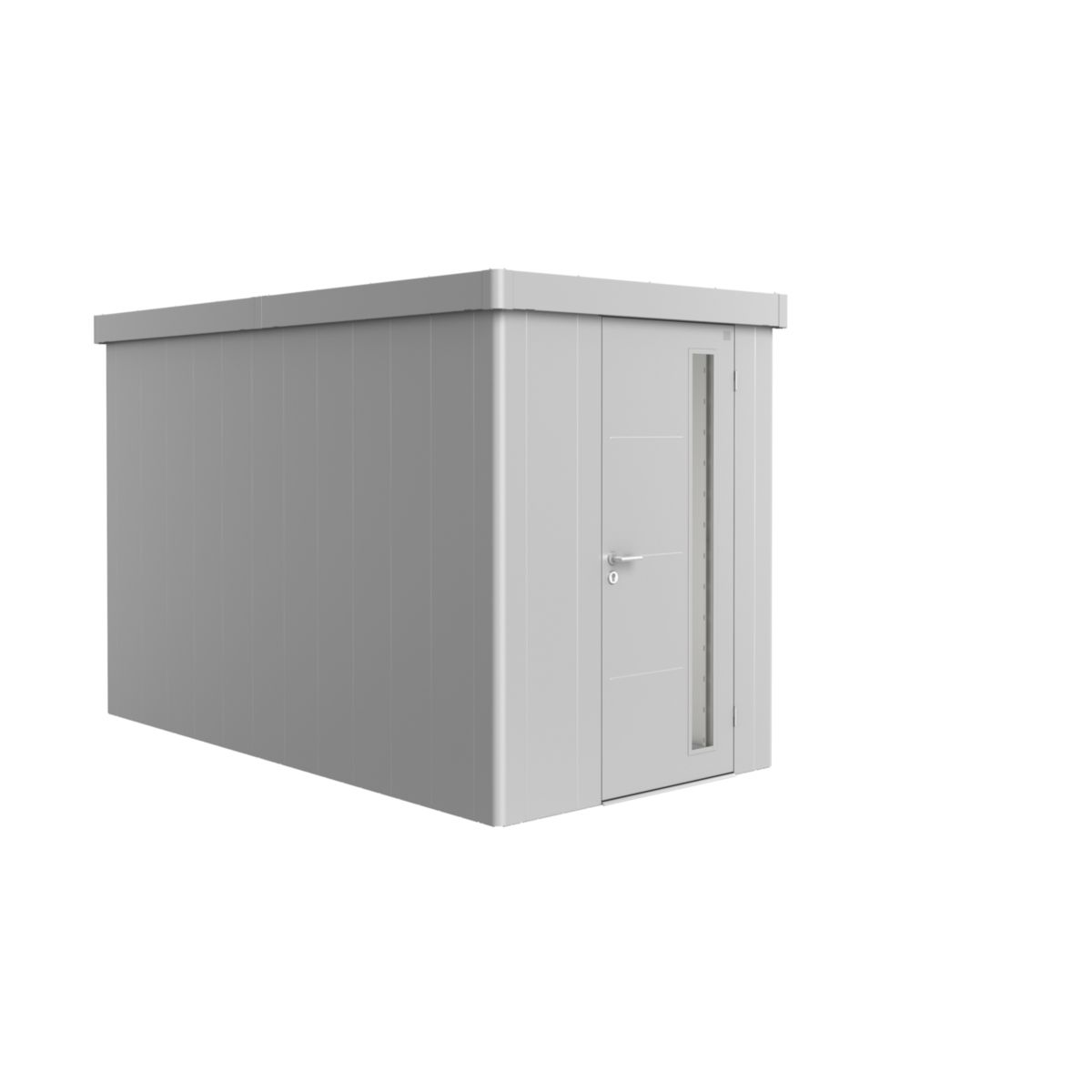 Biohort Gerätehaus Neo 4A Standardtüre silber-metallic