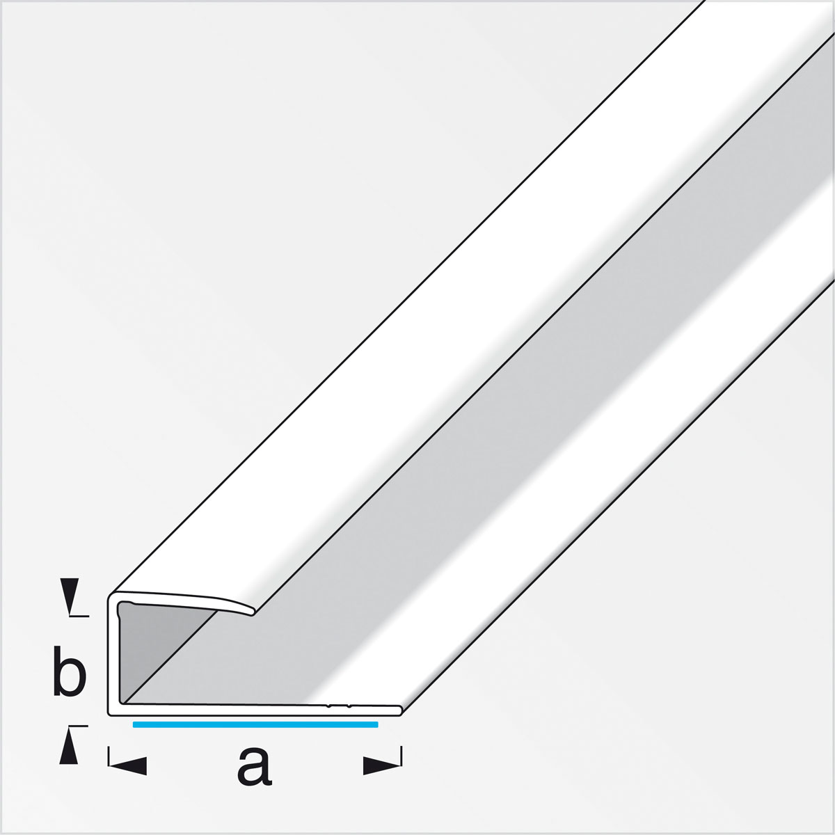 Alfer Einfass Profil 7 mm 1m selbstklebend messing Bild 2