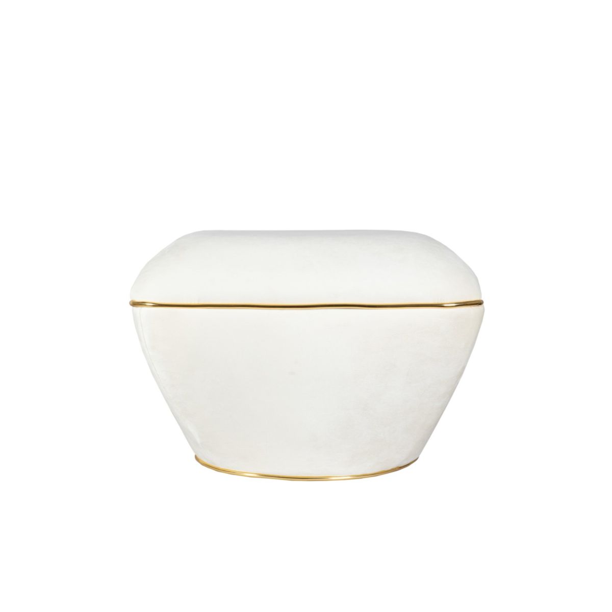 Kayoom Hocker Contessa 125 Elfenbein / Gold