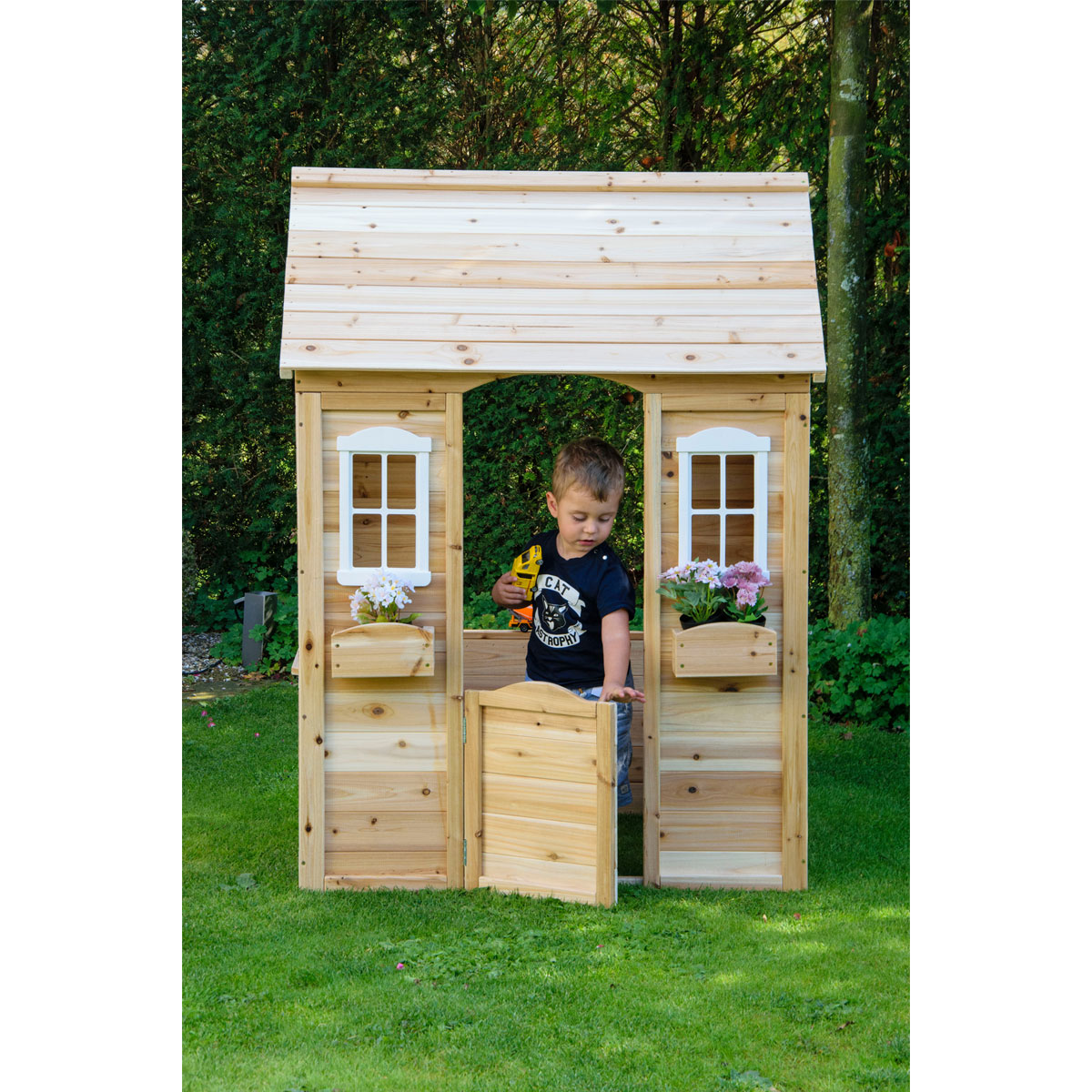 dobar Garten-Spielhaus 107 x 94 x 114,5 cm natur Bild 7