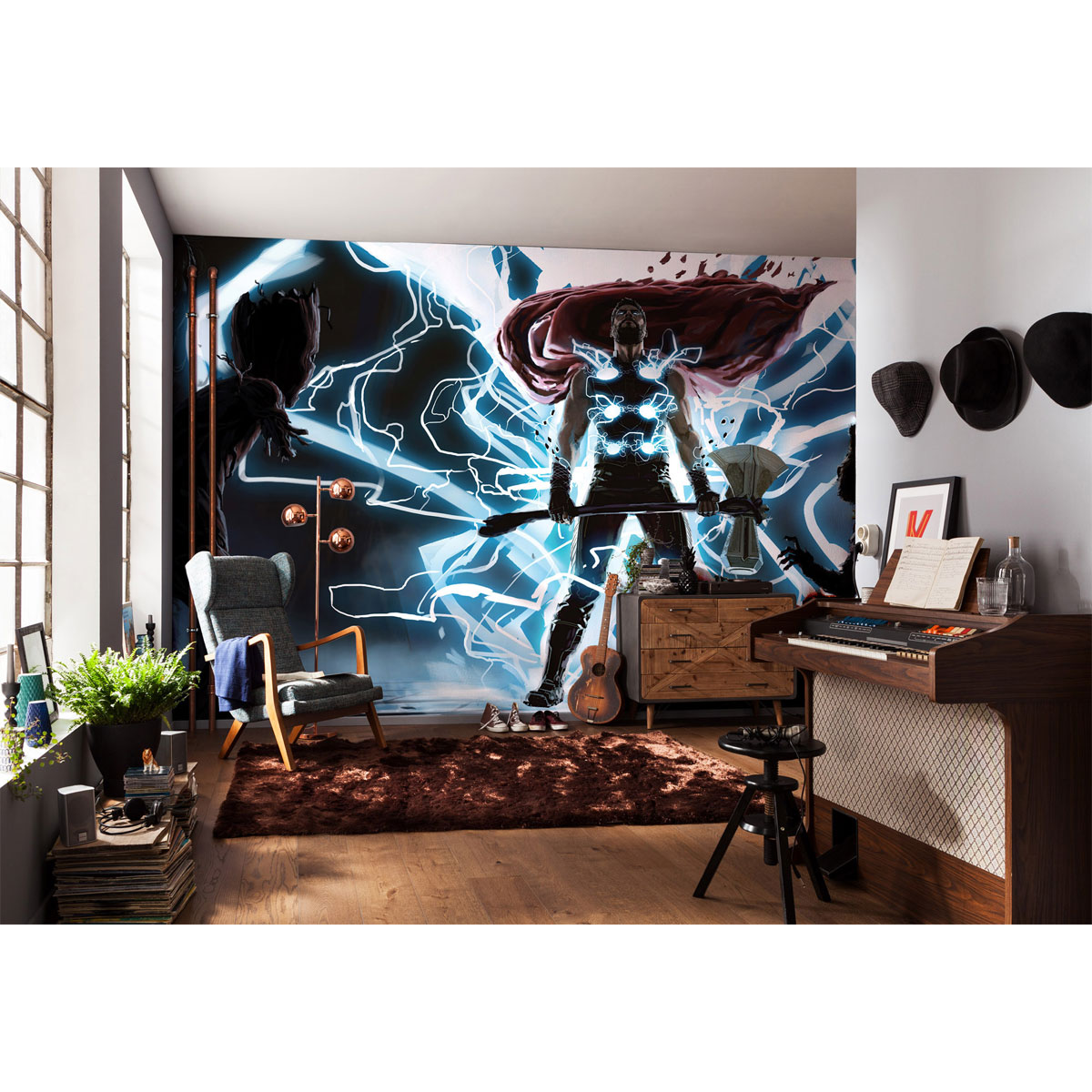 Komar  Vlies Fototapete Thor God of Thunder 500x280 cm