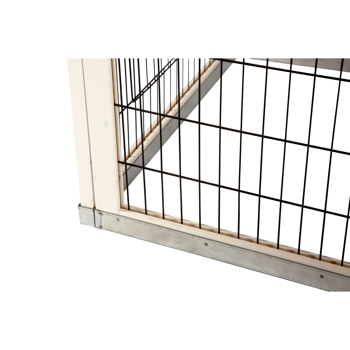 Kleintierstall Lucky 115 x 100 x 65 cm weiß-braun Bild 4