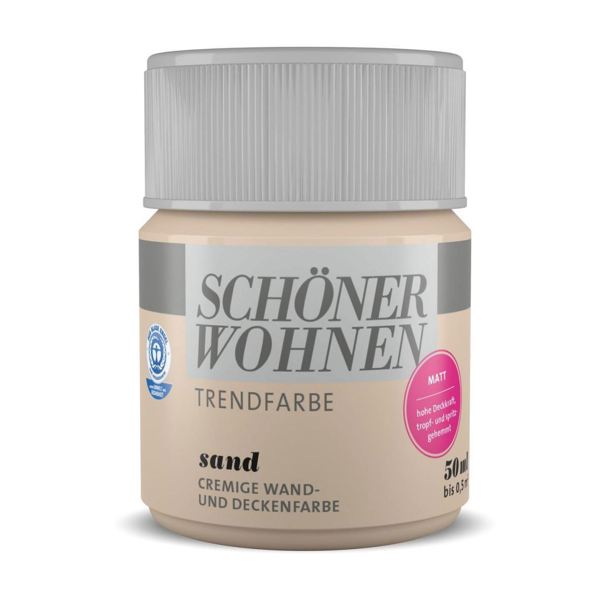 Schöner Wohnen Farbe Tester Trendfarbe matt 50 ml sand 8514