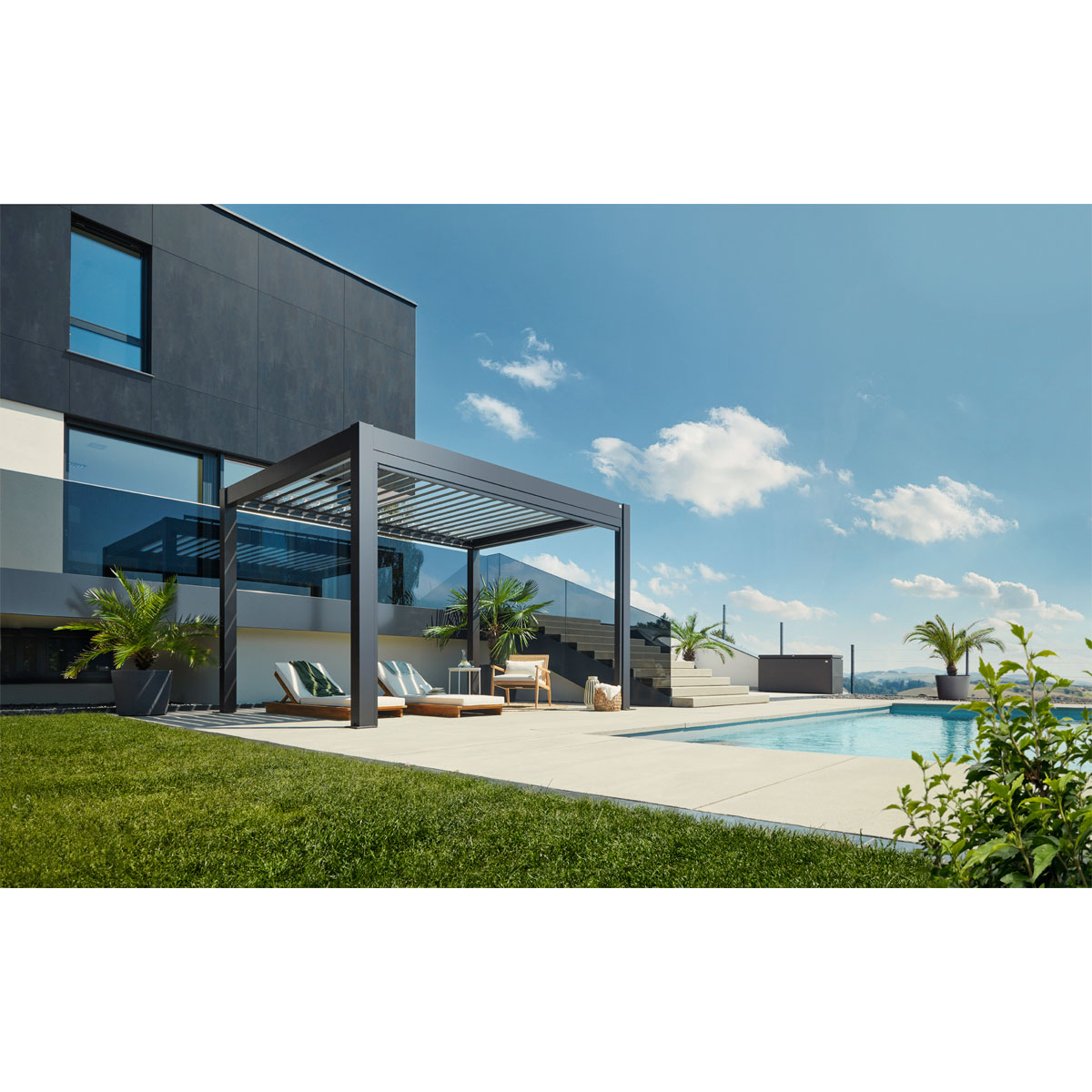 Biohort Pergola Gr. 4 x 3 dunkelgrau-metallic Bild 3