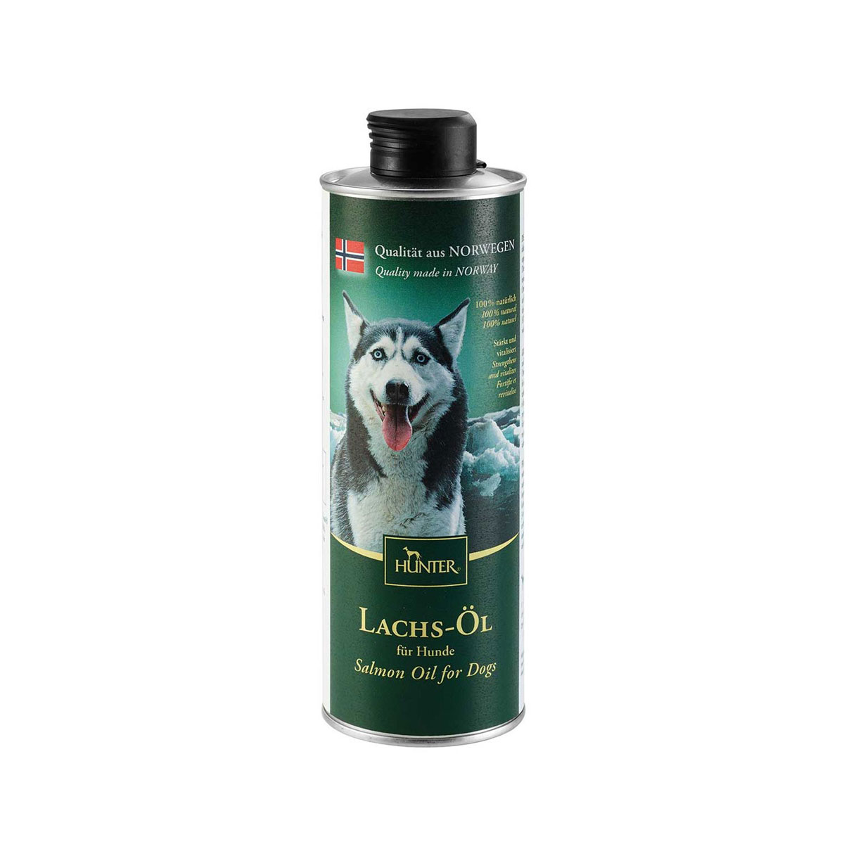 Hunter  Dog Snack Norwegian Lachs-Öl 500ml