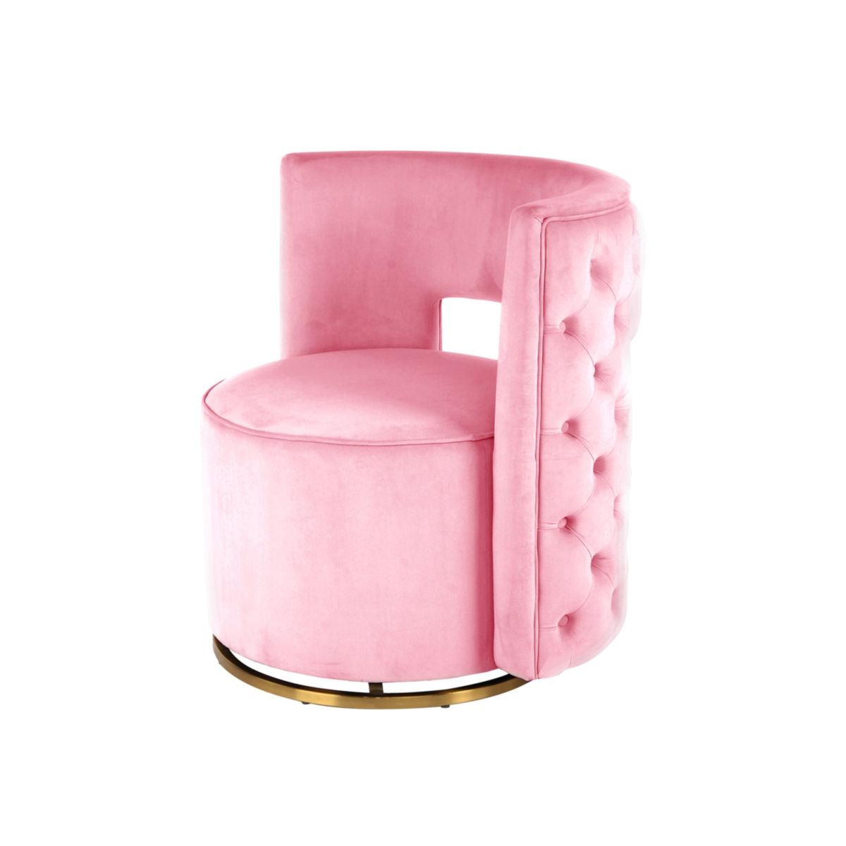 Sessel Drehsessel Beverly 125 rosa gold