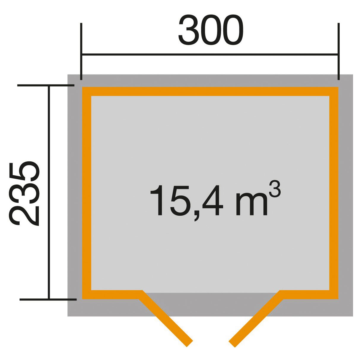 Weka Gartenhaus 122 Größe 4 natur Bild 3
