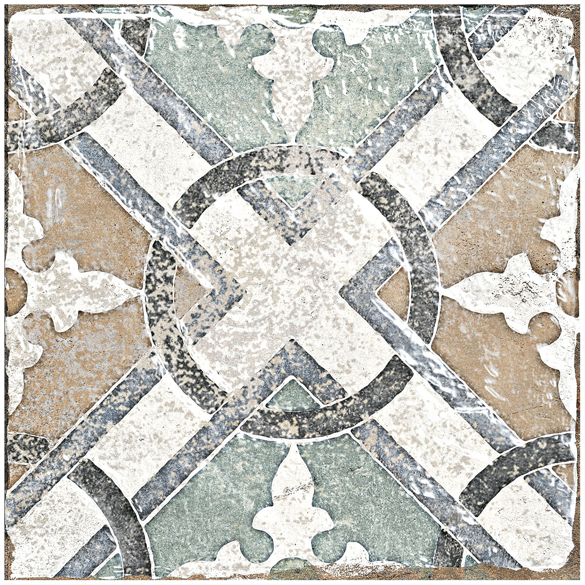 Feinsteinzeug Marrakesh Beige glasiert matt 20 x 20 x 1 cm Bild 6