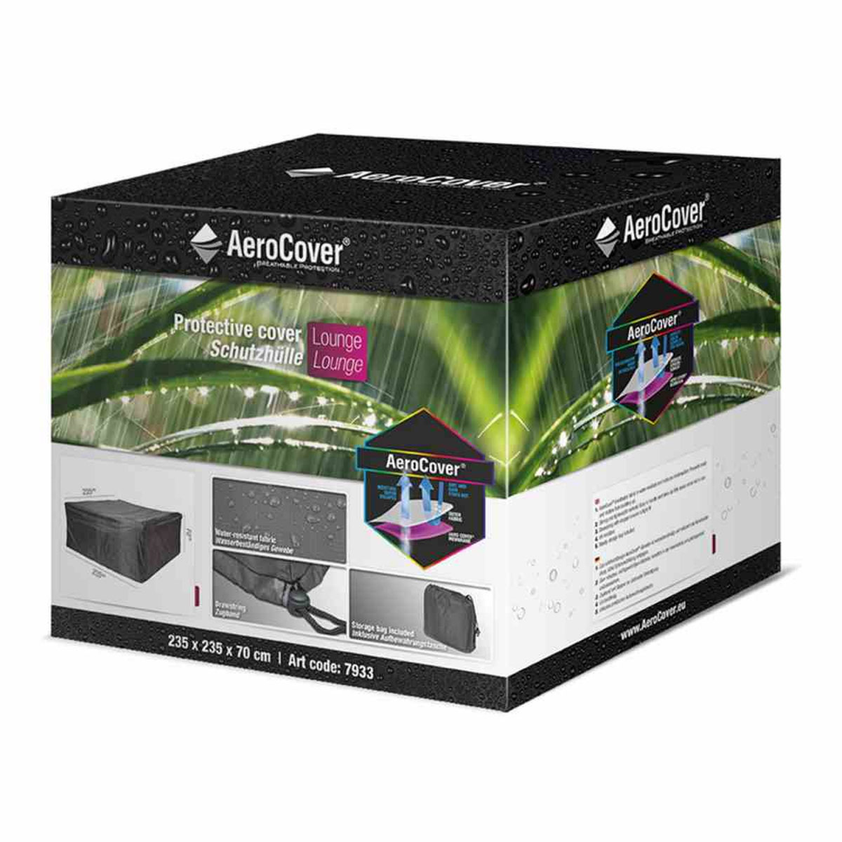 Schutzhülle Aero Cover für Lounge-Sets 235 x 235 x 70 cm Bild 2