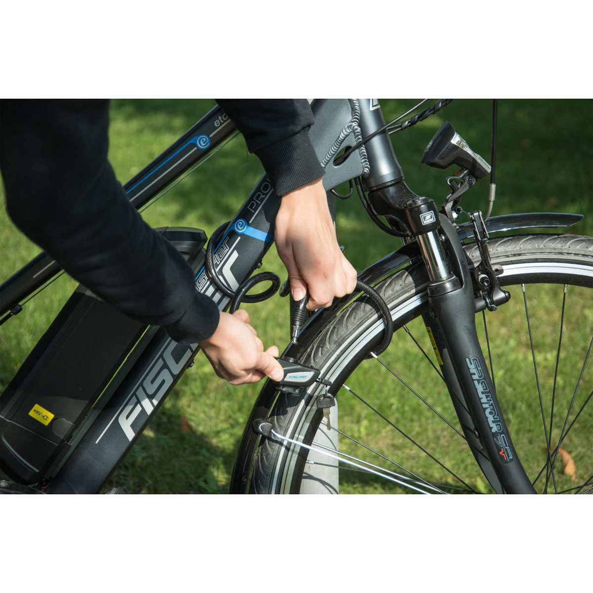 Fischer Bikes Spiralschloss 120 cm 10 mm Bild 5