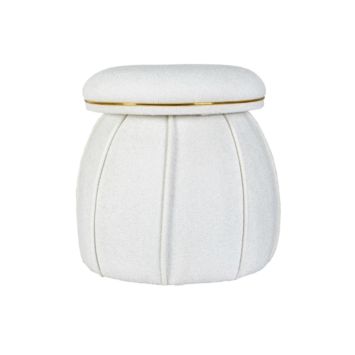 Hocker Corin 135 weiss gold