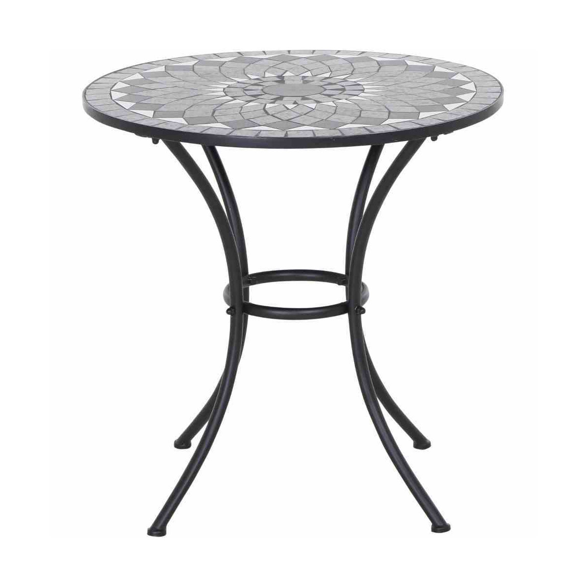 Siena Garden Bistrotisch Como 70 x 71 cm schwarz Bild 2