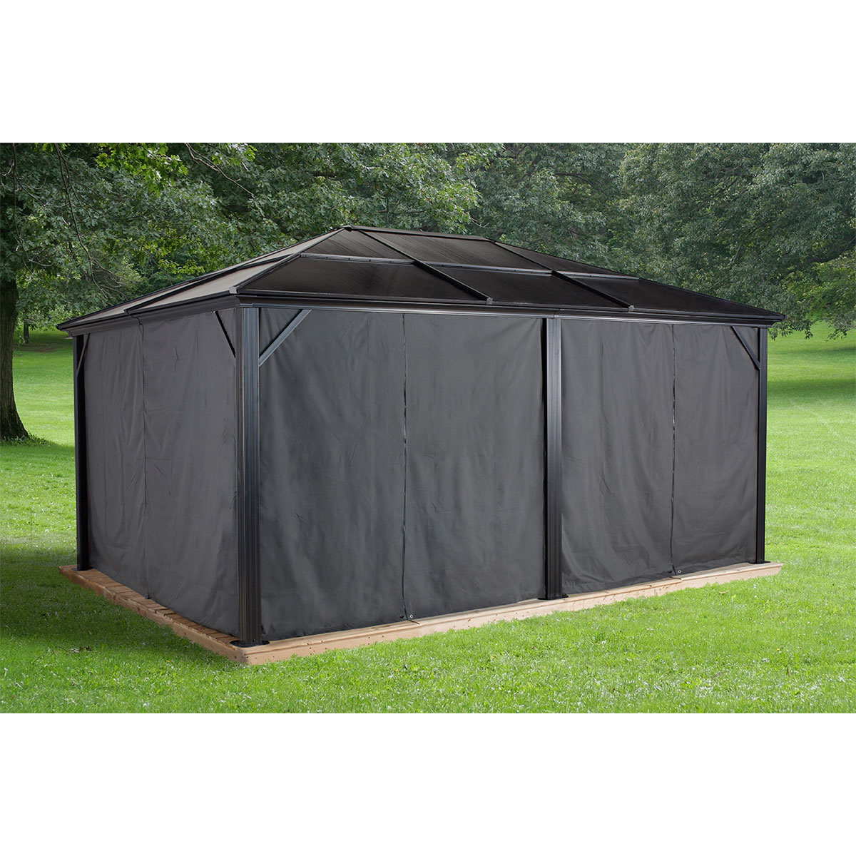 Sojag Vorhang-Set für Meridien 1216 Dunkelgrau Bild 2