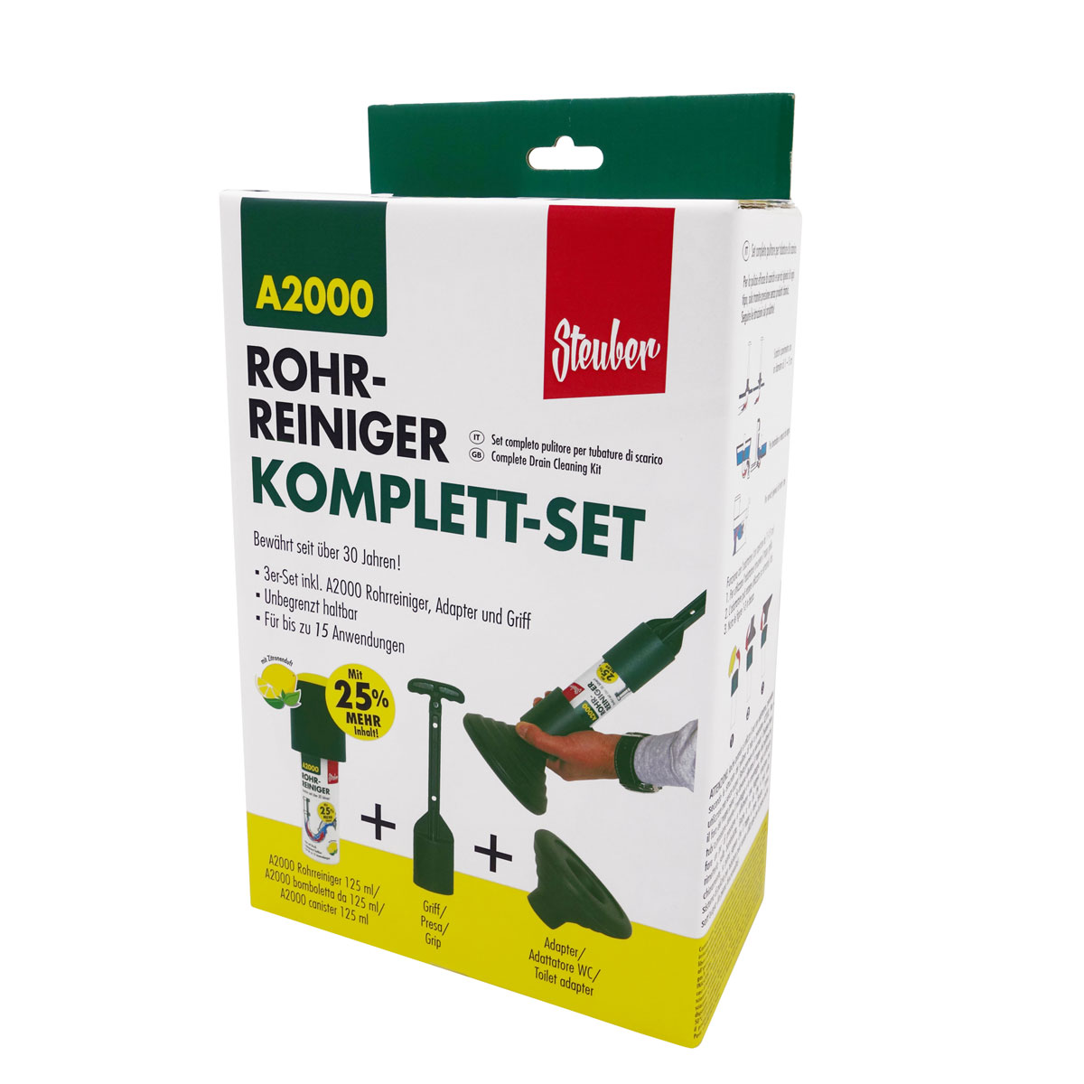 Rohrreiniger Komplettset A2000 125 ml