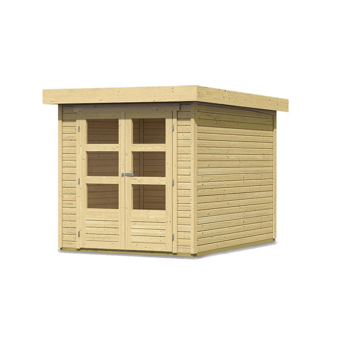 Karibu Gartenhaus Askola naturbelassen 213 x 217 x 218 cm Bild 3