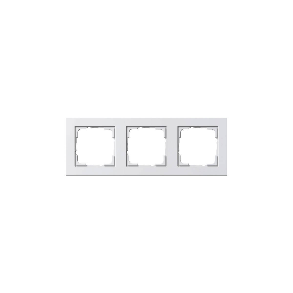 Gira Abdeckrahmen E2 3-fach reinweiß glänzend