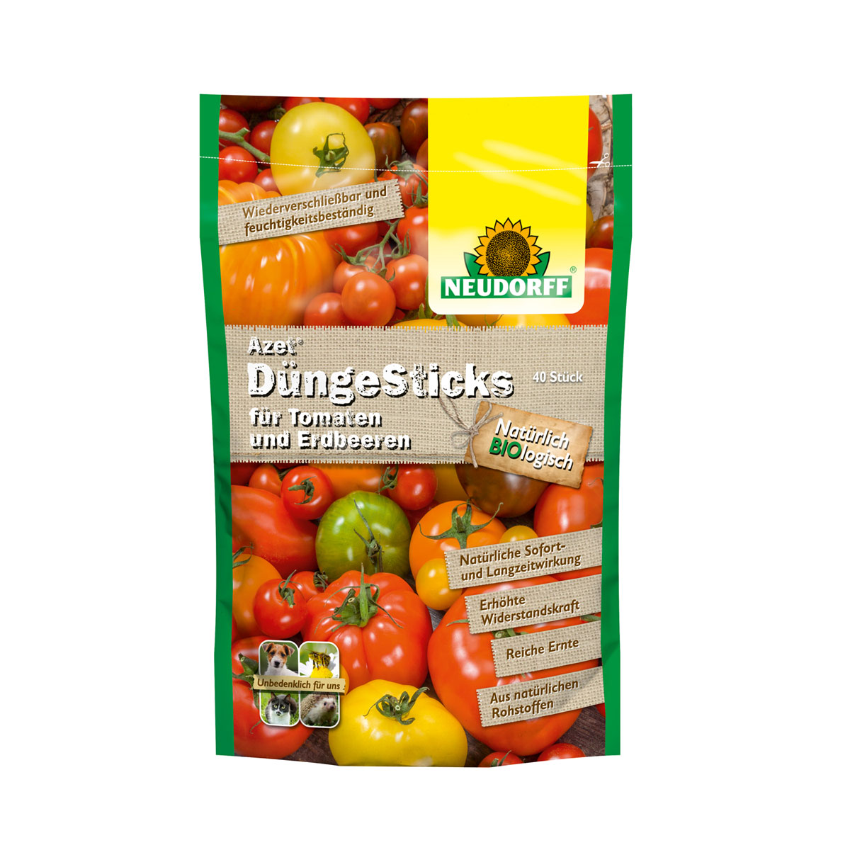 Neudorff Azet Düngesticks für Tomaten und Erdbeeren 40 Stück