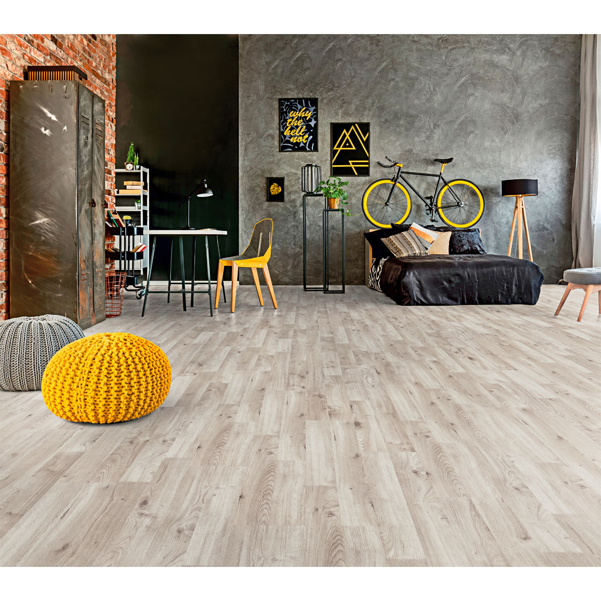 Specht Laminatboden Classic Bergmanns Eiche grau 138 x 19,3 cm Bild 5