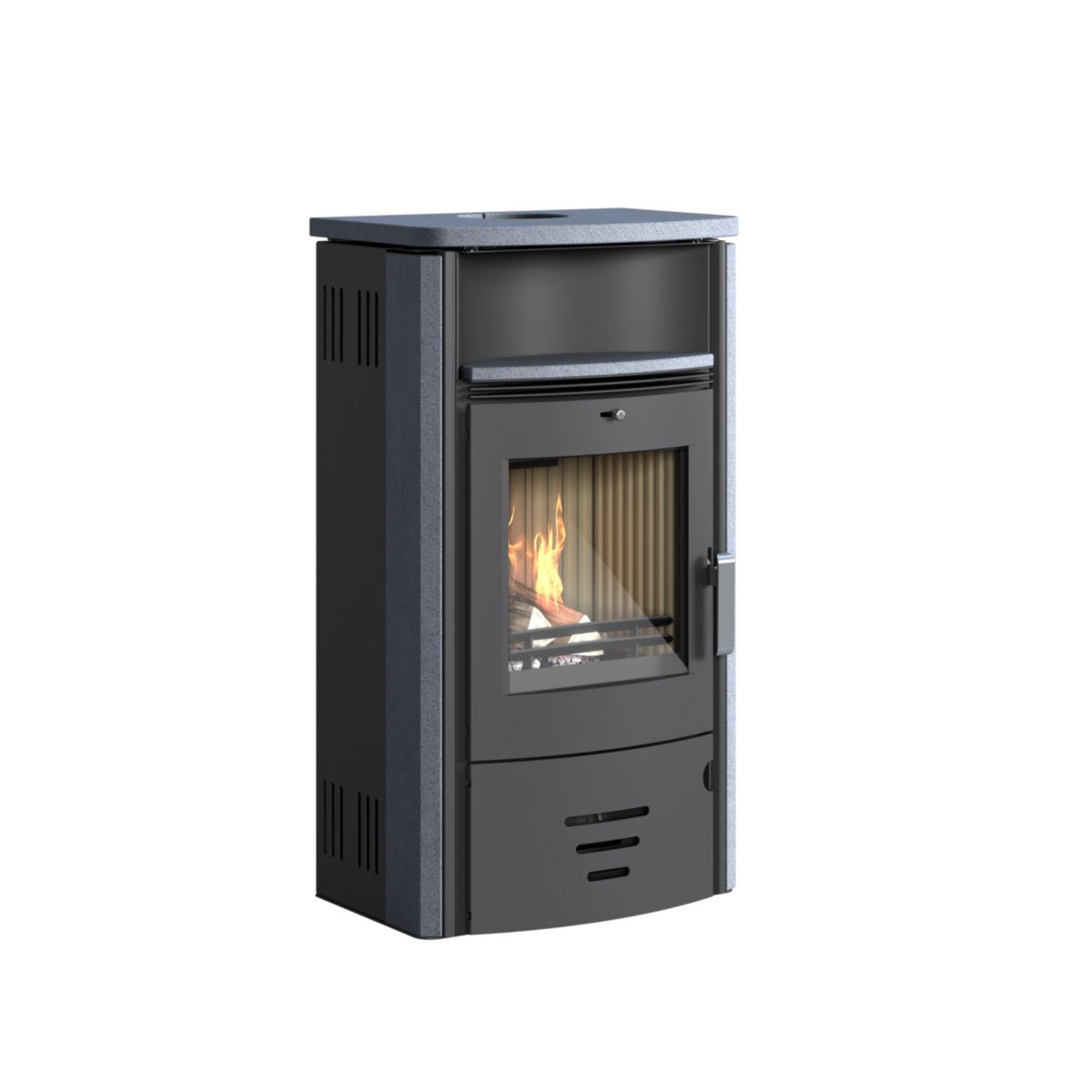 Kaminofen Stockholm 4.0 6,5kW GranitAnschl. oben 150mm Bild 3
