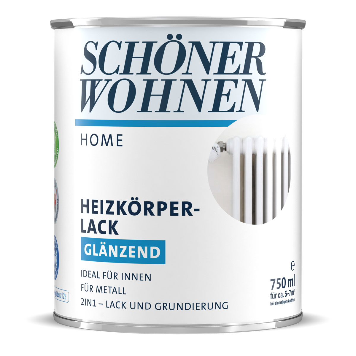 Schöner Wohnen Farbe Heizkörperlack Home reinweiß glänzend 750 ml