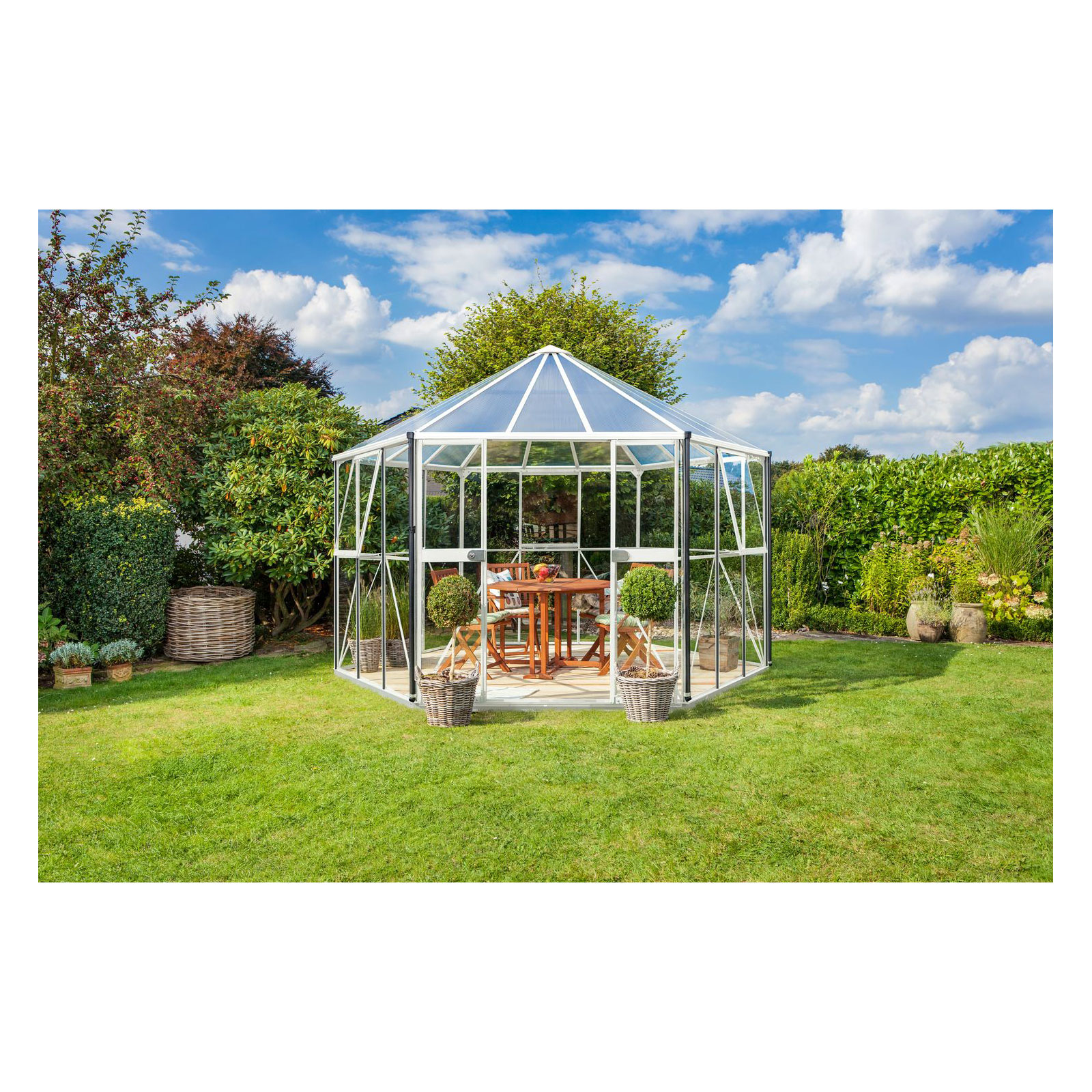 Vitavia Gewächshaus Juno 9000 9m² 3 mm weiß