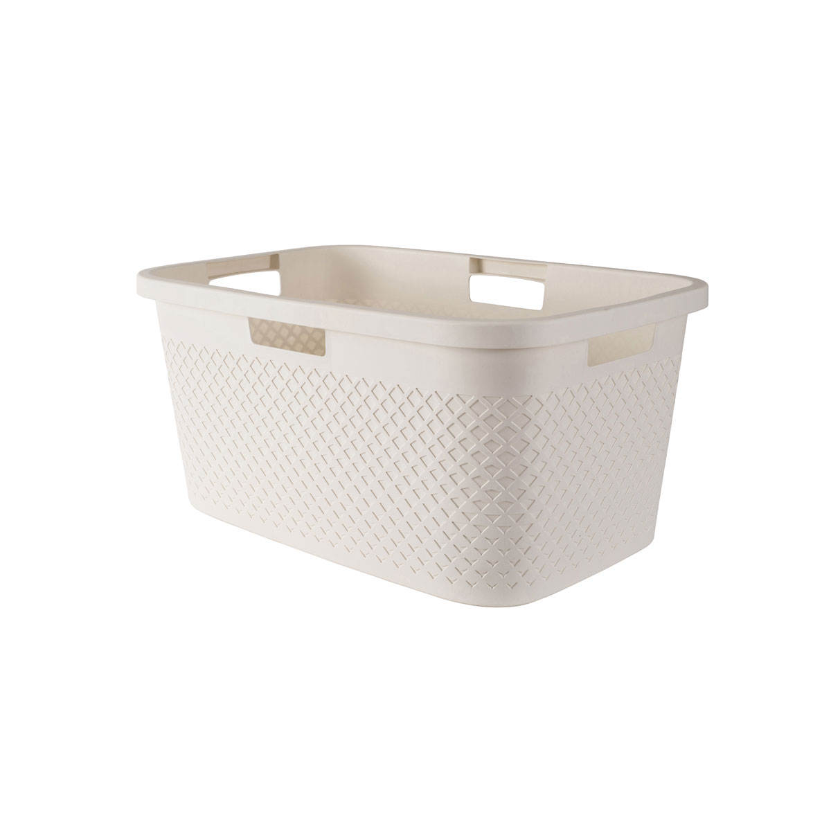 Curver Wäschewanne Pure 60 x 40 x 28 cm cremeweiß