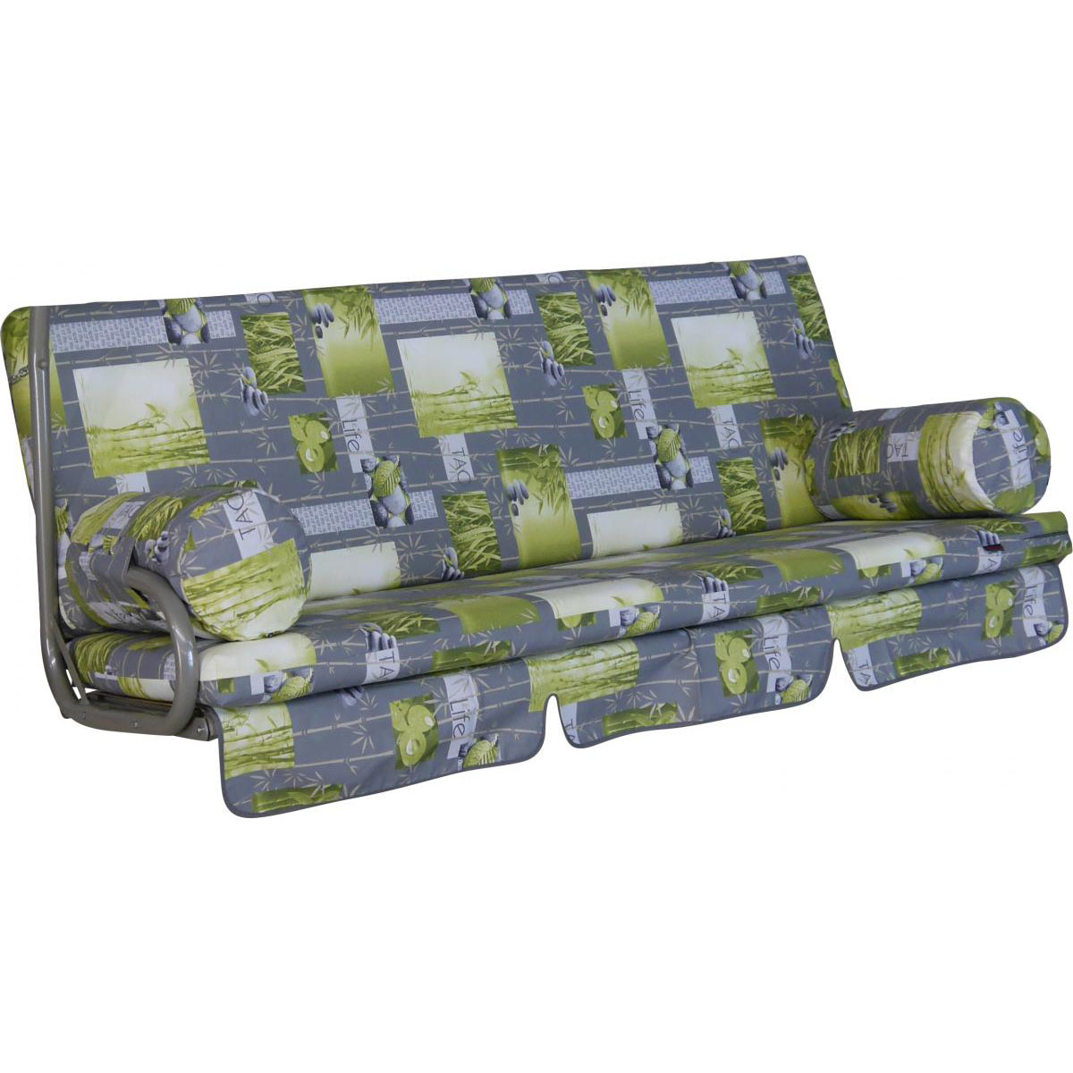 Angerer Freizeitmöbel GmbH Hollywoodschaukel Auflage „Trend Bambus“, grau