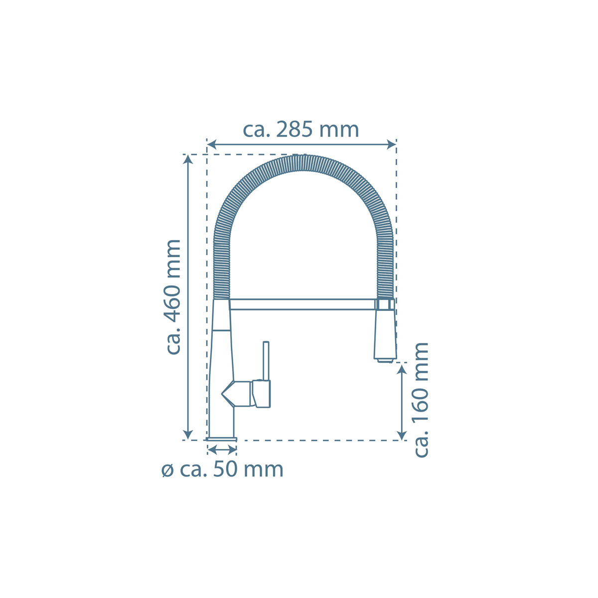Schütte  Spültischarmatur „New York“ chrom mit Geschirrbrause Bild 4