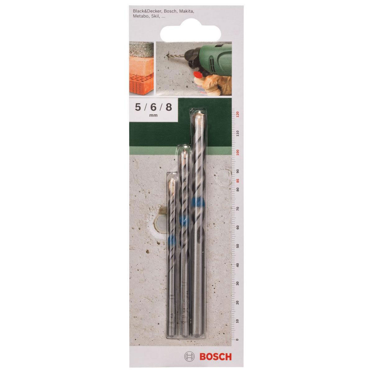 Bosch  DIY Betonbohrer-Set 5 x 85 6 x 100 8 x 120 mm Bild 2