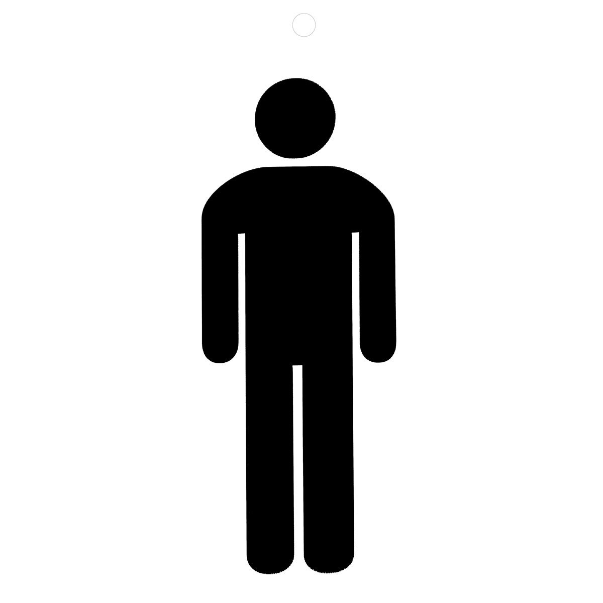 Metafranc Klebesymbol Herren Folie schwarz