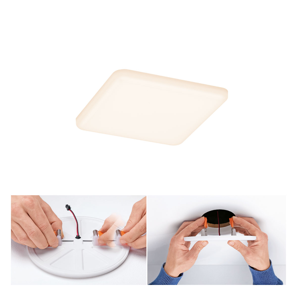 Paulmann LED-Deckenleuchte Veluna VariFit 12,5 x 12,5 cm 3000K weiß Bild 3