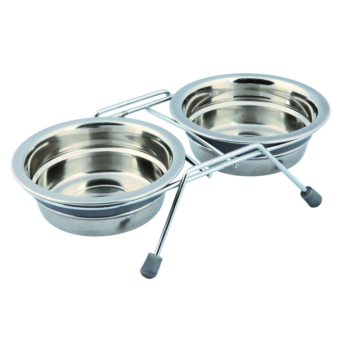 Napf Set Eat on Feet mit Klapperschutz2x0,25l/DM 11cm