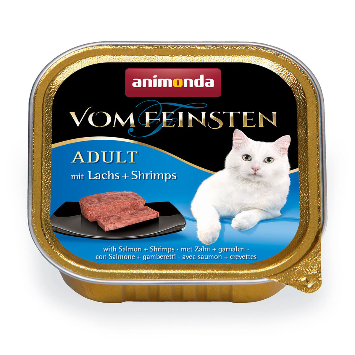 animonda Vom Feinsten  Nassfutter Lachs und Shrimps 100 g