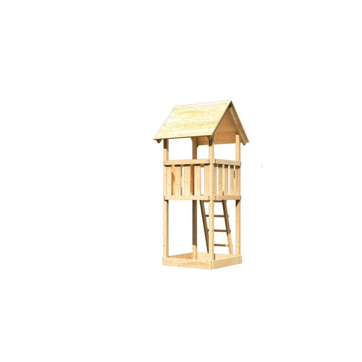 Karibu Spielturm Lotti naturbelassen Bild 2