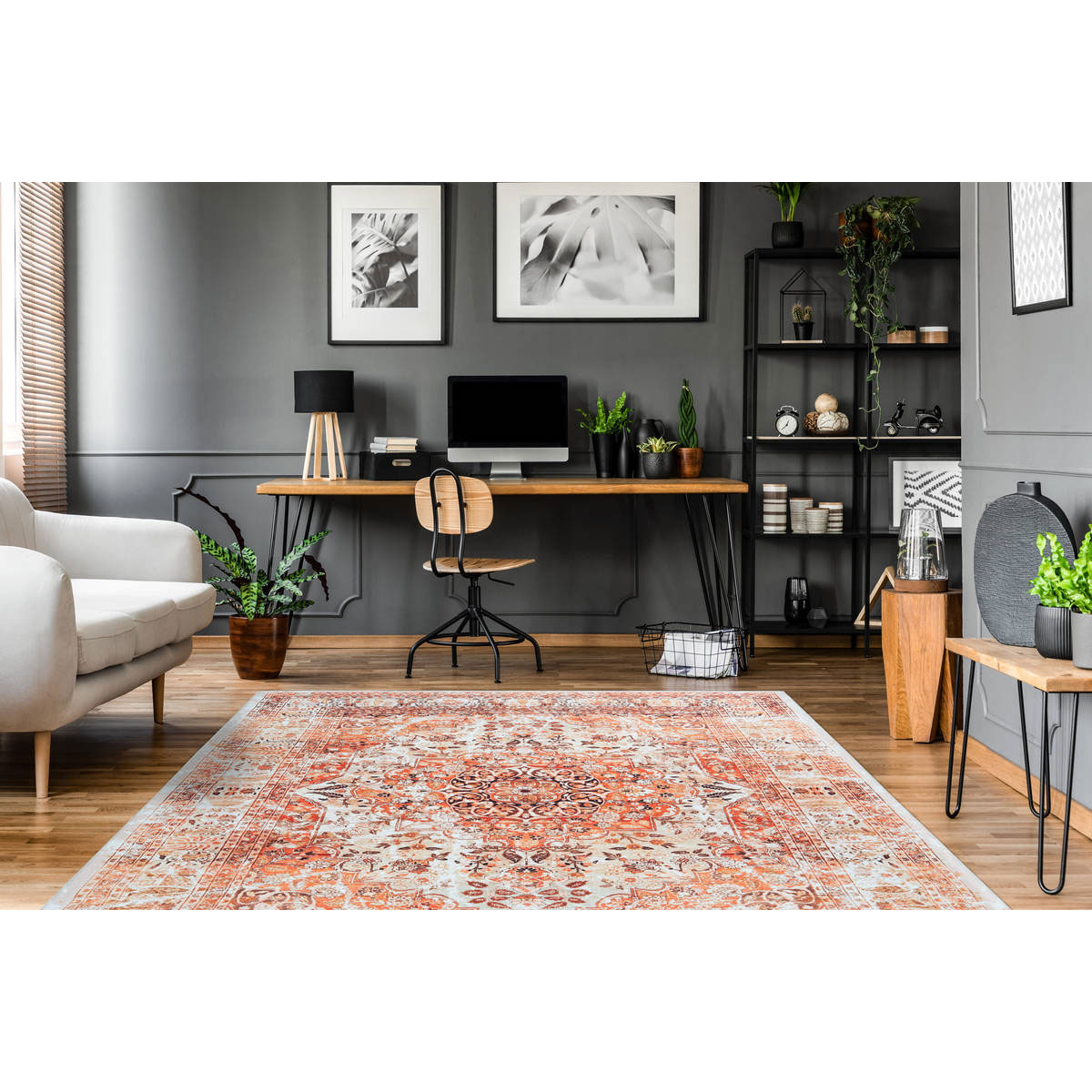 Flachflorteppich „Galaxy 1000“, orange/beige Bild 2