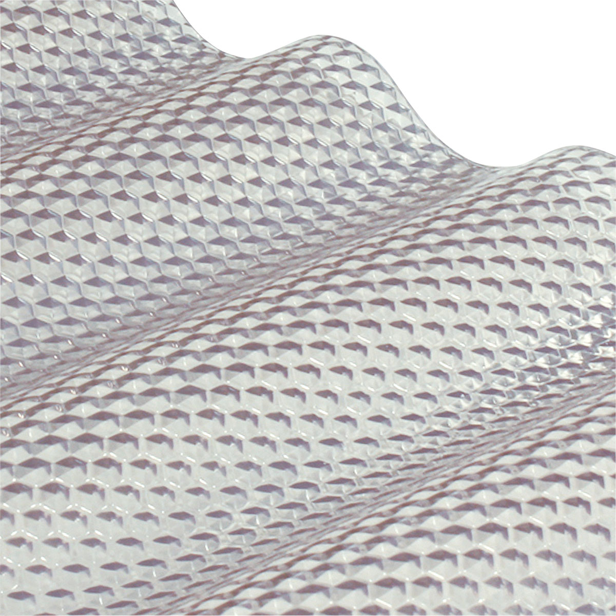 gutta PVC Wellplatte Prisma klar 200 x 90 cm