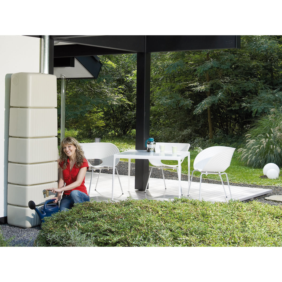 4rain Wandtank Slim sandbeige 650 L Bild 2